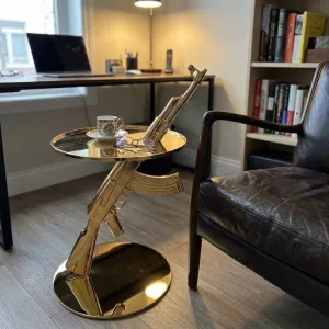 Sniper Industrial Metal Side Table
