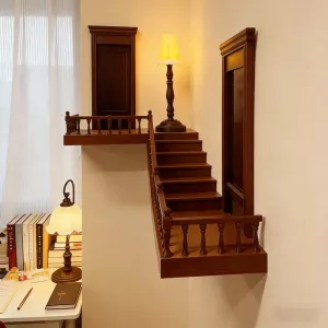 Dream Stairway Miniature Corner Display Shelf