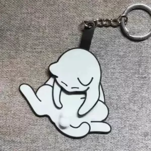 Playful Cat Quirky Keychain