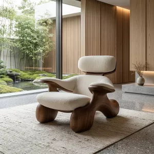 Marea Sculptural Lounge Accent Chair