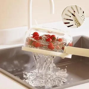 Hold & Pour Kitchen Sink Drain Storage Basket
