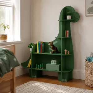 Field Camp Dinosaur Kids Display Bookshelf Storage