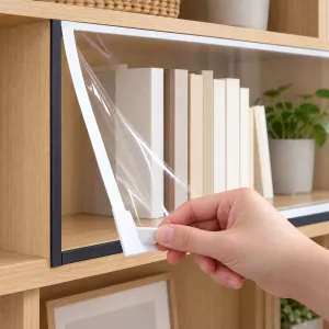 Dust Shield Clear Magnetic Shelf Cover