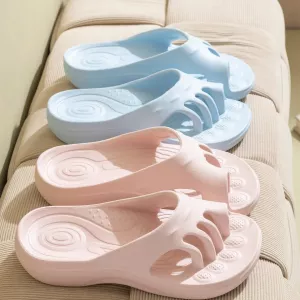 Wide Steps Five Toe Arch Support Slippers