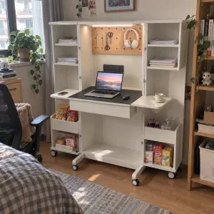 Everything in Place Foldable Home Office Desk
