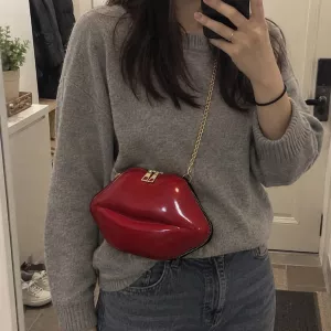 Kiss Me Lips Crossbody Bag