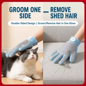 #2374 - Double-Sided Pet Grooming Glove for Cats
