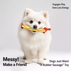 #0955 - Long Latex Squeaky Dog Toy for Small and Medium Dogs