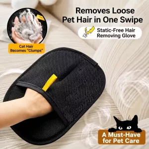 #2920 - Pet Hair Removal Brush & Grooming Glove for Dogs and Cats