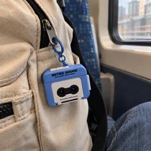 Retro Tape Recorder Keychain