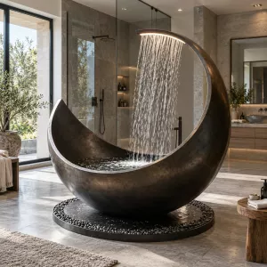 Moonrise Waterfall Soaking Tub