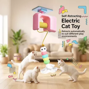 #0037 - Automatic Retractable Door-Hanging Cat Teaser Toy