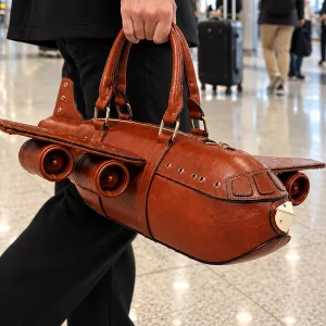 Vintage Aviator Aircraft Design Bag