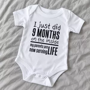 Nine Months Inside Baby Onesie