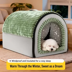 #0386 - Enclosed Pet Bed for Dogs and Cats