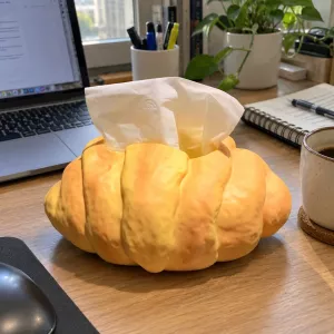 Paris Croissant Tissue Box