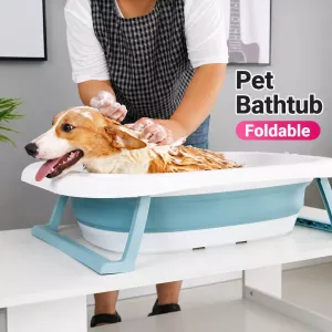 #2591 - Foldable Pet Bath Tub for Small Dogs and Cats