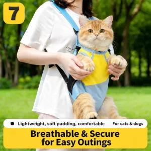 #0273 - Front-Carrying Pet Backpack for Cats and Small Dogs