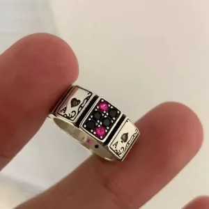 Ace Up Your Sleeve Poker Cards Ring