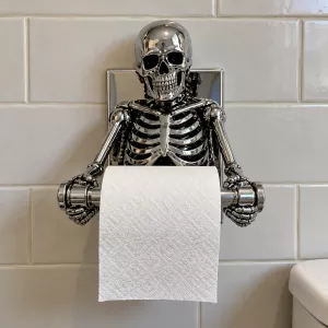 Creepy Skeleton Toilet Paper Holder