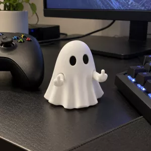 Not Today Middle Finger Ghost Figurine