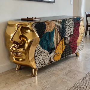 Gallery Face Abstract Storage Cabinet