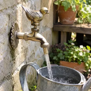 Spring Bird Garden Faucet
