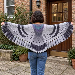Coozy Pigeon Knitted Shawl