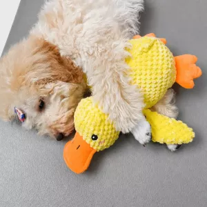#0958 - Plush Squeaky Duck Dog Toy