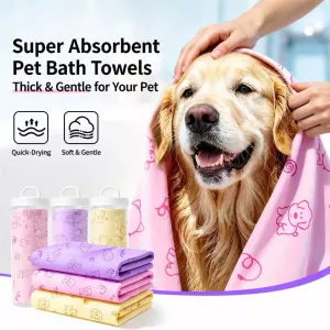 #0756 - PVA Pet Bath Towel for Dogs and Cats