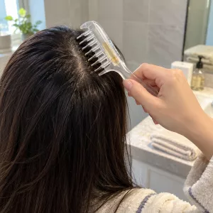 Scalp Massage Refillable Hair Oil Applicator Comb