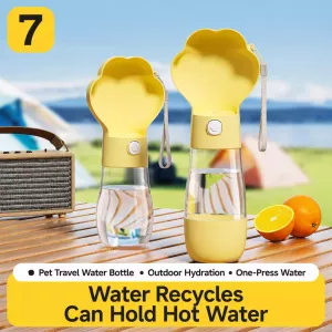 #2617 - Portable Dog Water Bottle with Foldable Bowl