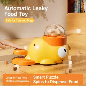 #0004 - Duck-Shaped Interactive Treat Dispenser for Cats and Dogs